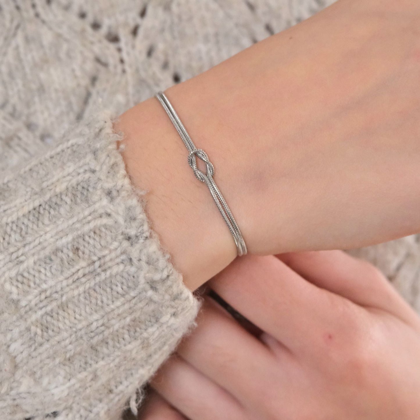 Moeder & dochter -Liefdesknoop Armband